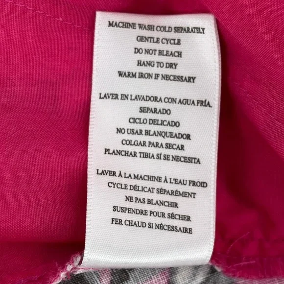 KUT from the Kloth Linen Blend Floral Shorts Women's Size 10 Pink Black White - Picture 5 of 8